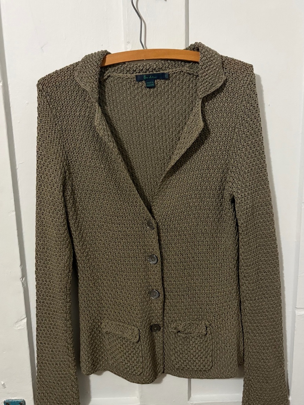 Boden Chunky Knit Collared Cardigan